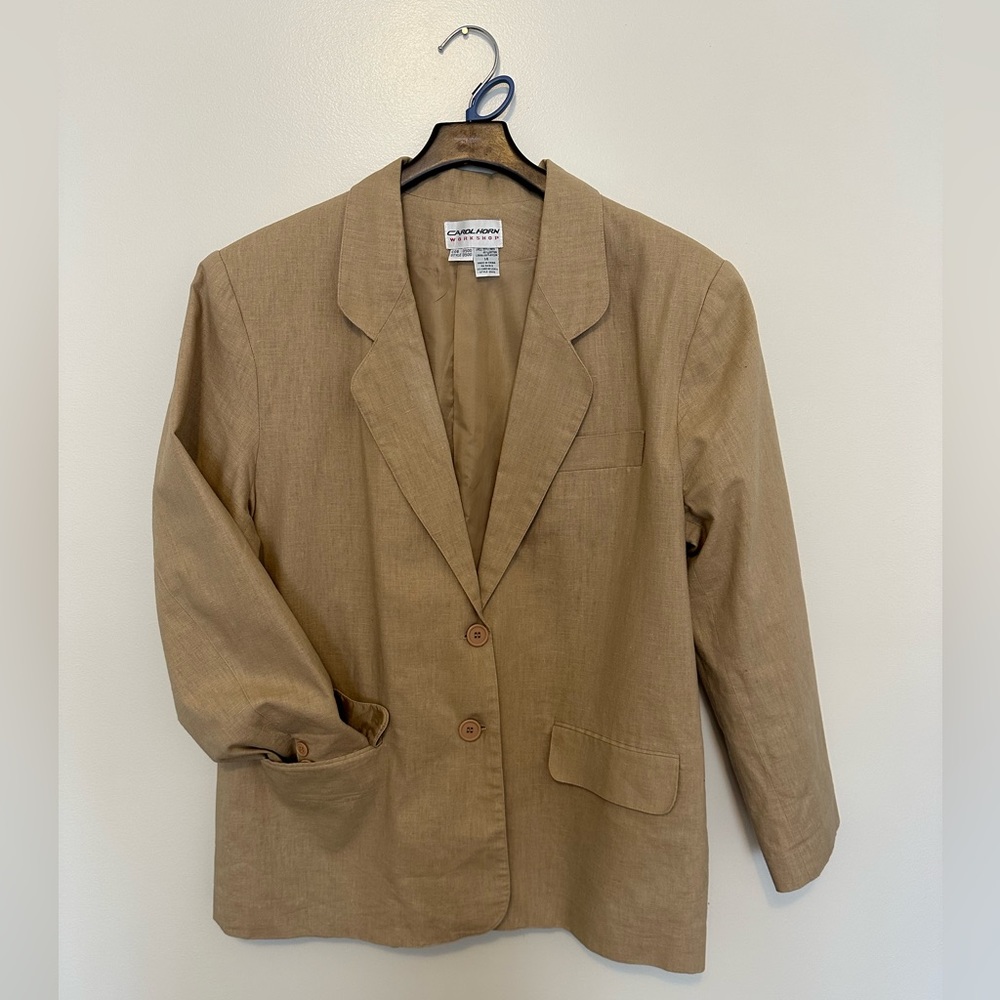 Carol Horn Workshop Vintage Linen Blazer - 14